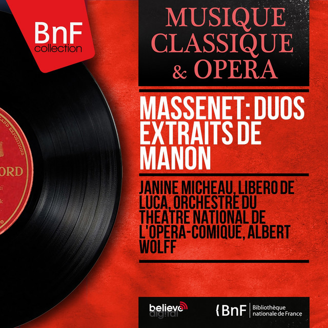 Massenet: Duos extraits de Manon (Mono Version) cover art