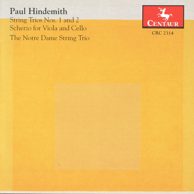 Hindemith: String Trios Nos. 1 & 2 - Scherzo for Viola & Cello