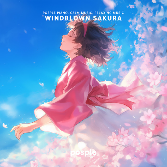 Windblown Sakura - with water sounds
