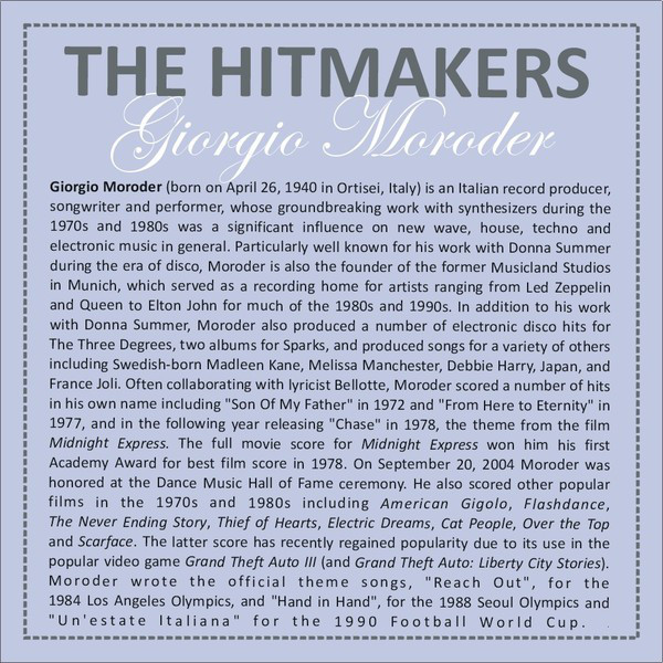 Hits of Giorgio Moroder by The World-Band