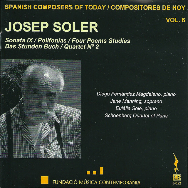 Spanish Composers of Today, Vol. 6 - Josep Soler cover