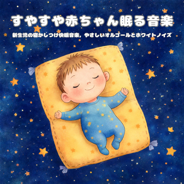Baby Sleep Music: Newborn Bedtime Sleep Music with Gentle Music Box and White Noise cover art