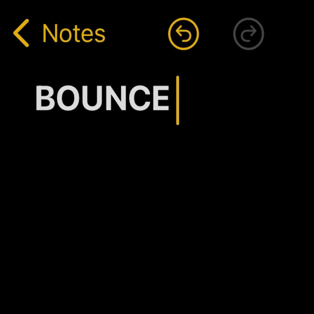 BOUNCE cover art