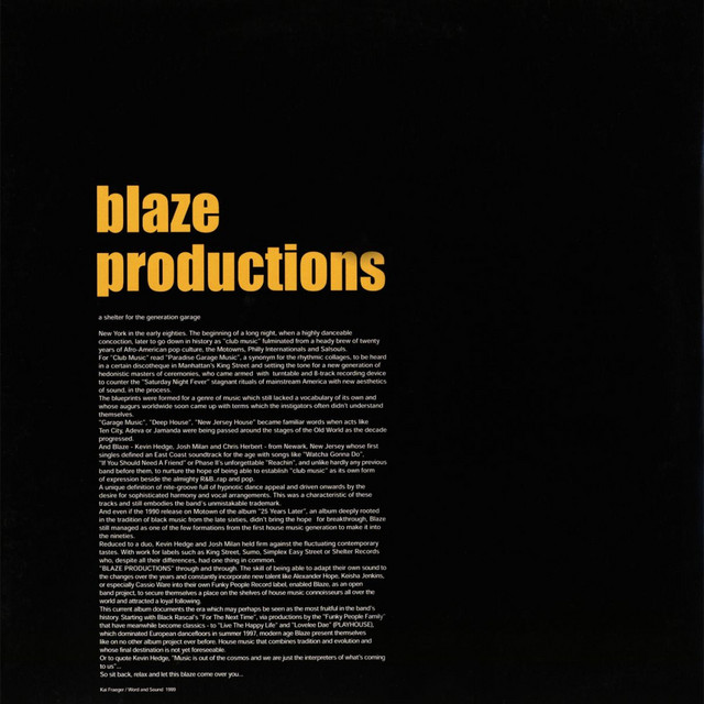 Blaze Productions - Album by Blaze | Spotify