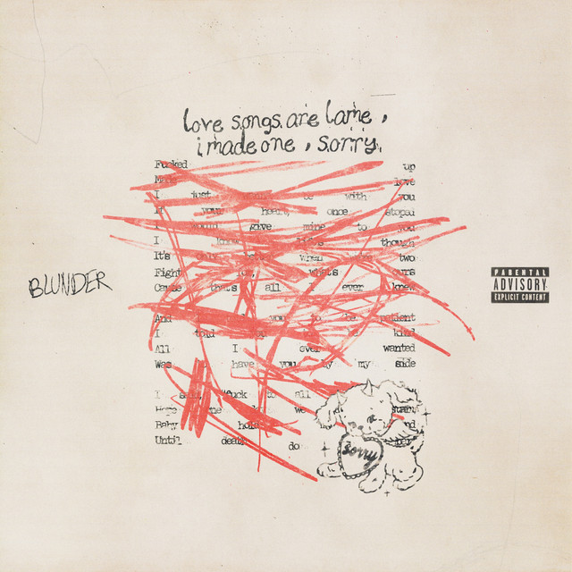 love songs are lame, i made one, sorry cover art