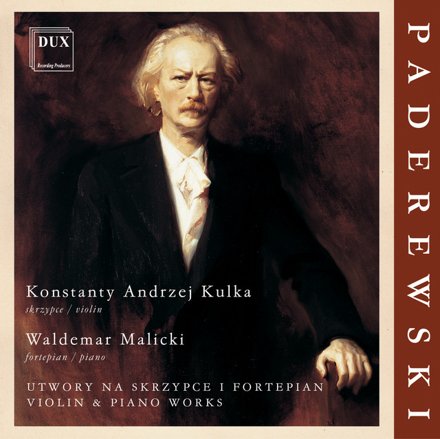 Paderewski: Violin & Piano Works cover