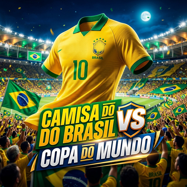 CAMISA DO BRASIL VS COPA DO MUNDO