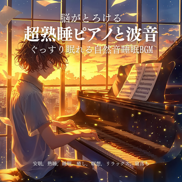 Deep Sleep Piano & Waves: Nature Sounds BGM for Rest, Meditation & Sleep cover art