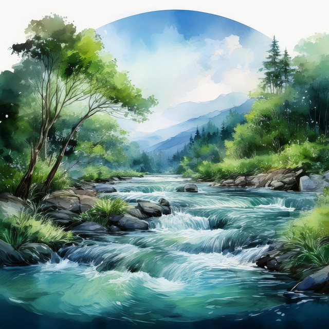 Cover of Rumbling River (528 Retreat) by 10 Hour Deep Relaxation
