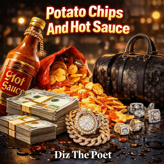 Potato Chips And Hot Sauce