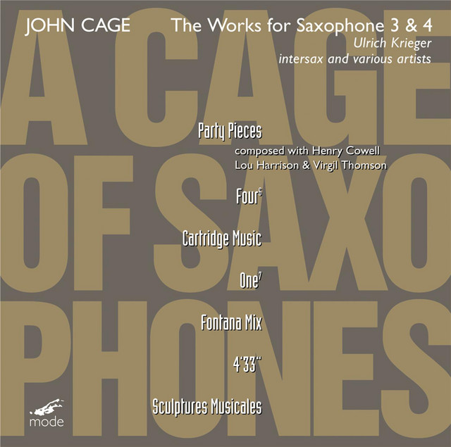 A Cage Of Saxophones 3 & 4 cover art