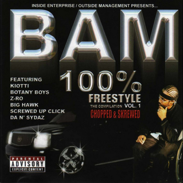 100% Freestyle Compilation, Vol. 1 (Chopped & Skrewed) cover art