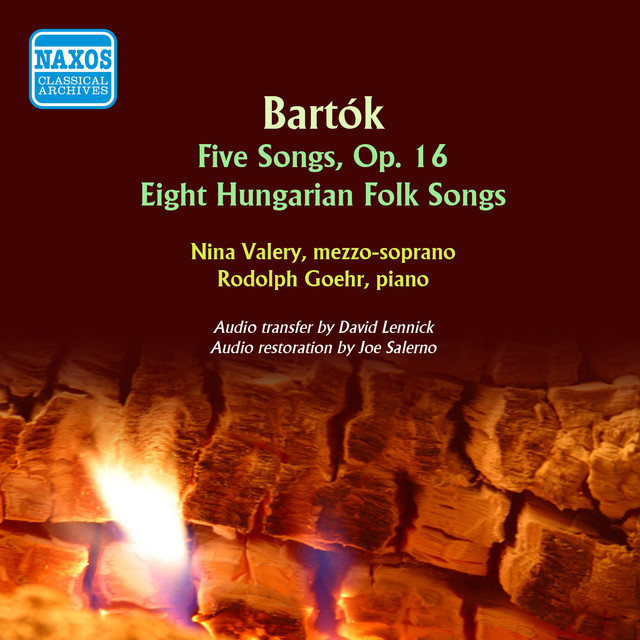 Bartók: 5 Songs, Op. 16 - 8 Hungarian Folk Songs