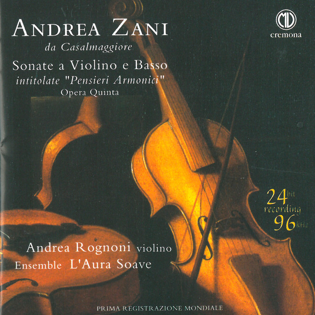 Zani: Sonate a violino e basso intitolate "Pensieri armonici" cover art