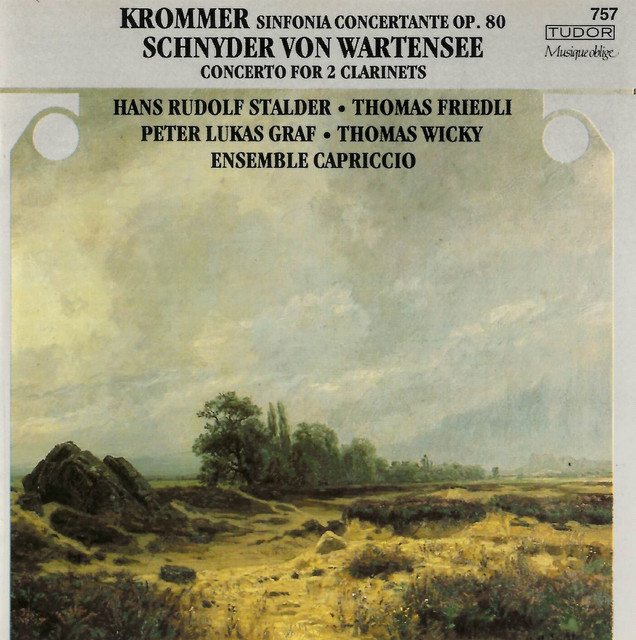 Krommer: Sinfonia Concertante, Op. 80 - Schnyder von Wartensee: Concerto for 2 Clarinets cover