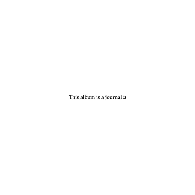 This Album is a Journal 2 cover art