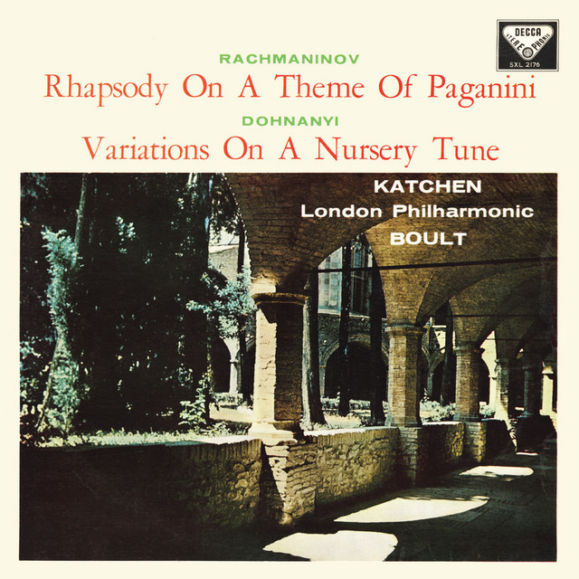 Rachmaninoff: Rhapsody on a theme of Paganini [1959]; Dohnányi: Variations on a Nursery Song [1959] (Adrian Boult – The Decca Legacy III, Vol. 12) cover art