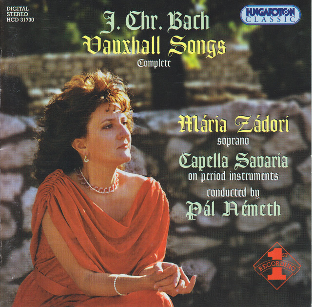 Bach, J.C.: Vauxhall Songs (Complete) cover art