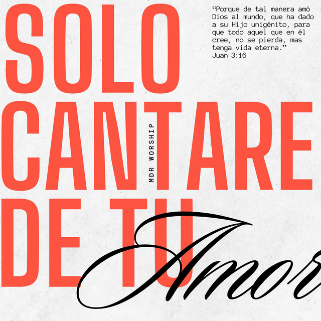 Solo Cantaré de tu Amor cover art