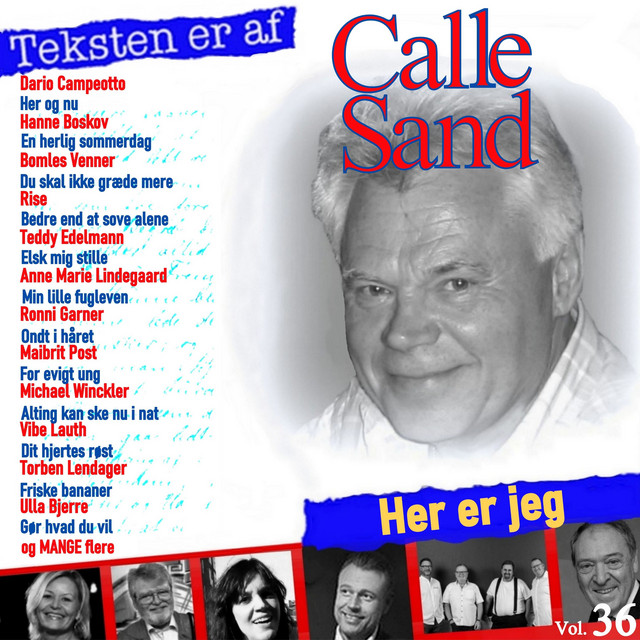 Teksten er af Vol. 36, Calle Sand cover