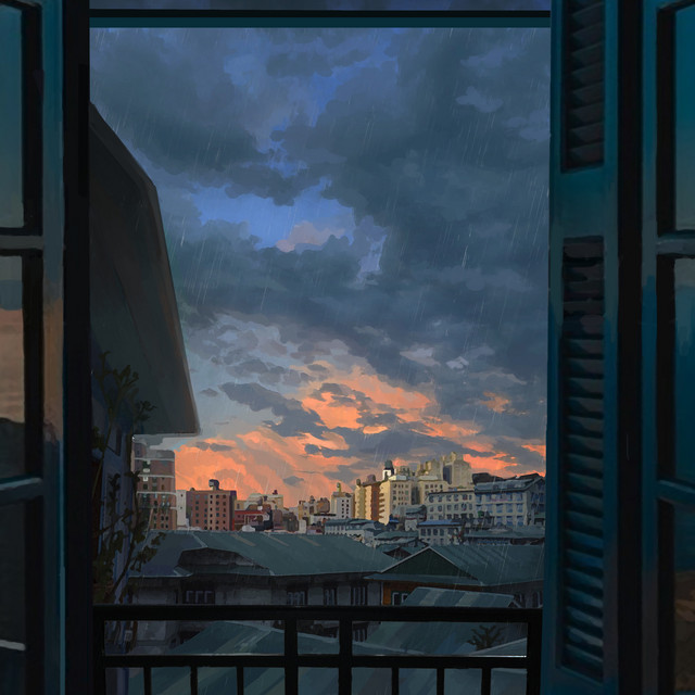 raining outside cover art