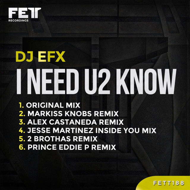 I Need U2 Know cover art