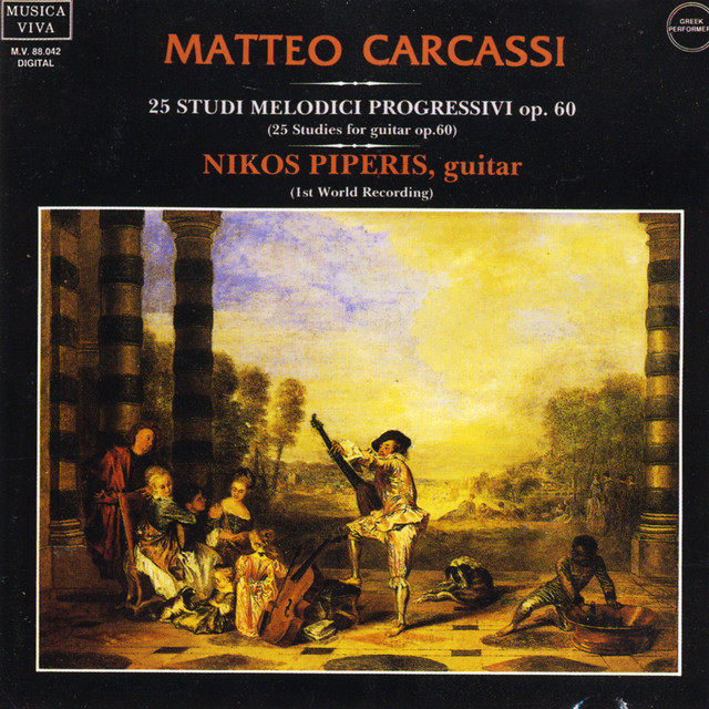 Matteo Carcassi: 25 Studi melodici progressivi, Op. 60 cover art