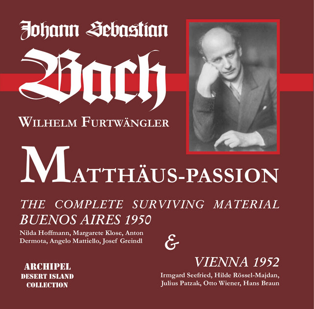 J.S. Bach: St. Matthew Passion, BWV 244 (Excerpts) [Live] — Johann Sebastian Bach