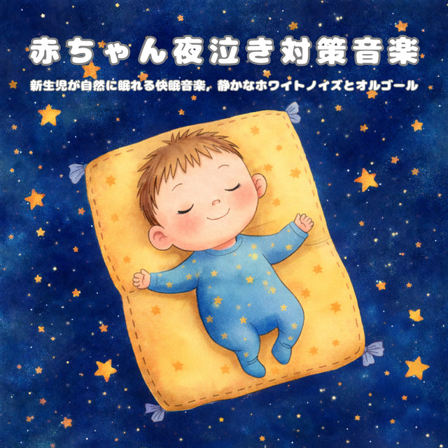 Baby Night Crying Relief Music: Newborn Natural Sleep with White Noise and Music Box cover art