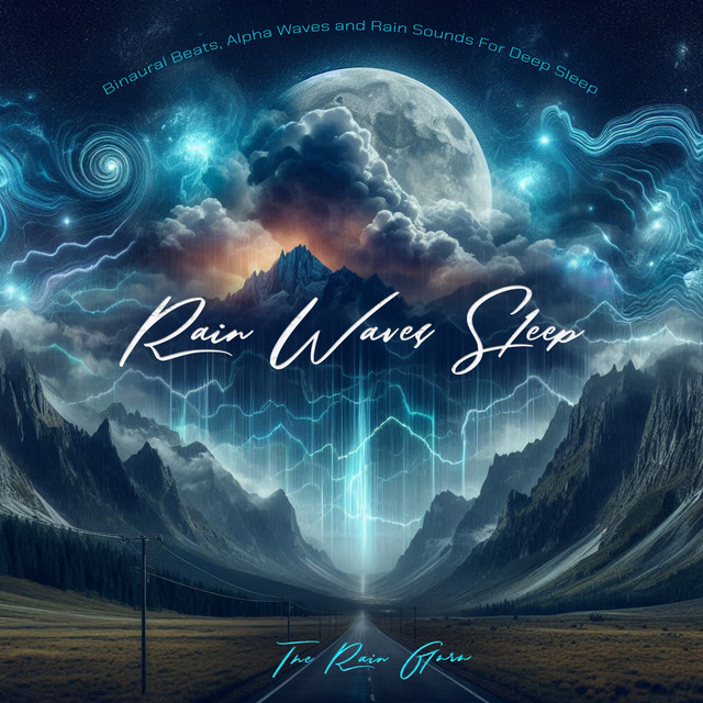Cover of Rain Waves Sleep - Binaural Beats, Alpha Waves and Rain Sounds For Deep Sleep by The Rain Guru