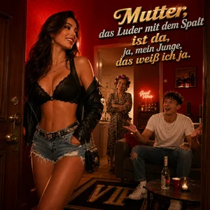 Cover: Mutter, das Luder mit dem Spalt ist da