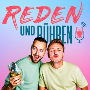 Auf eine weiß-blaue Tasse