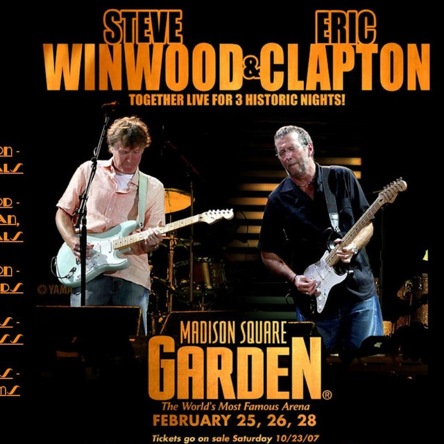 ERIC CLAPTON & STEVE WINWOOD- Live at Madison Square Garden - IN 