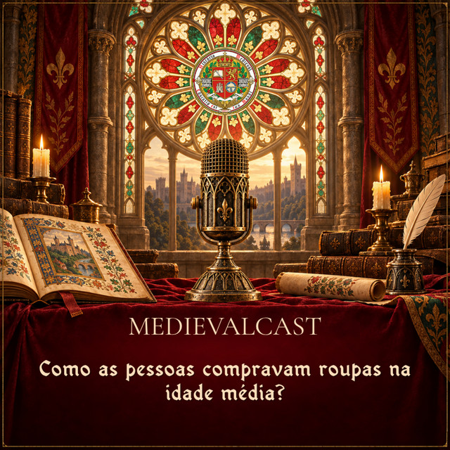 Capa do episódio: Como as pessoas compravam roupas na idade média?