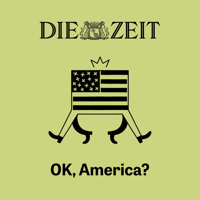 Die amerikanische Fahne mit vier Beinen auf grünem Hintergrund
