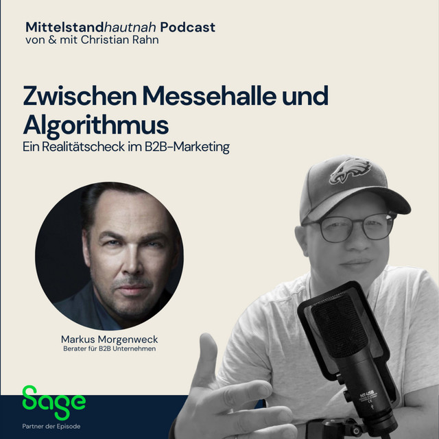 Titelbild der Folge Zwischen Messehalle und Algorithmus mit Markus Morgenweck