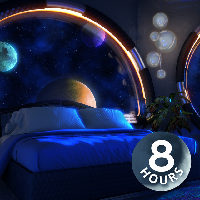 Cosmic White Noise for Sleep in Luxury Spaceship Bedroom | 8 Hours ...