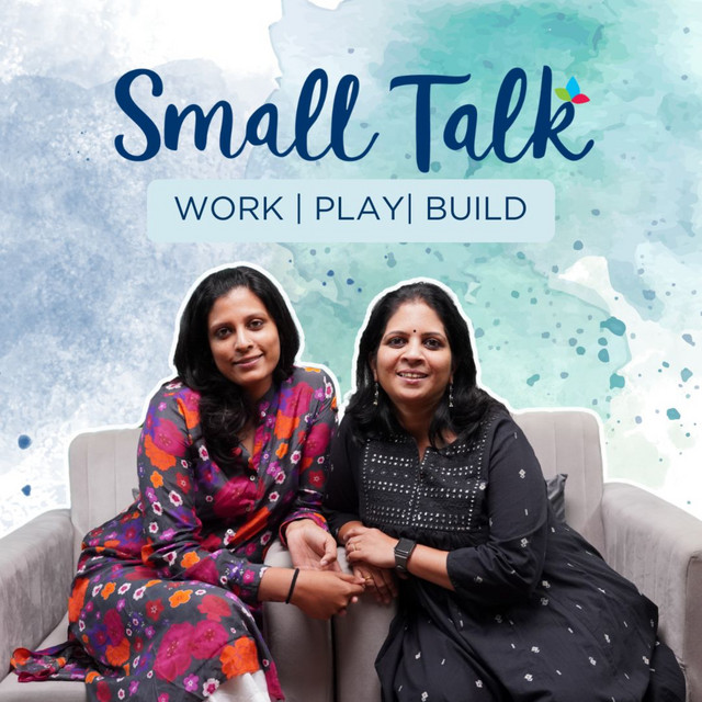 Subha Chandrasekaran and Hasita Krishna — co-hosts of Small Talk