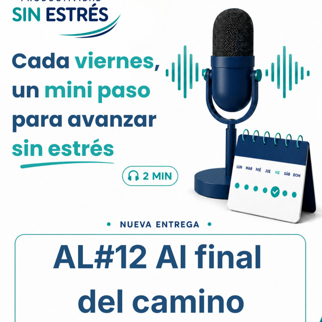 Portada de Audioletter de productividad sin estrés