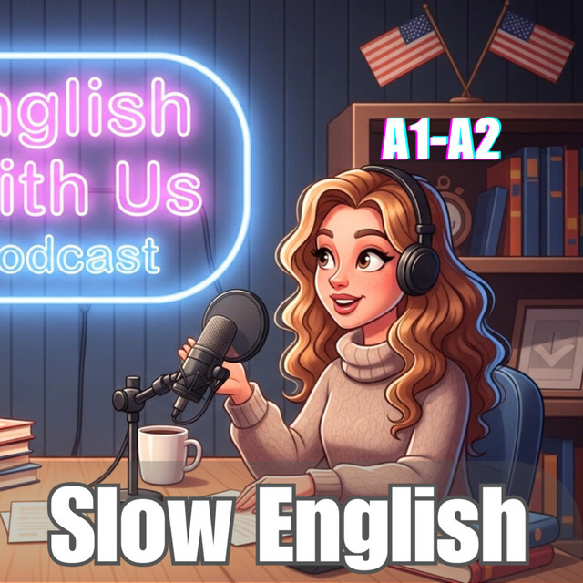 SLOW ENGLISH PODCAST (A1-A2) With Subtitles | Daily Videos | English With Us Podcast podcast artwork