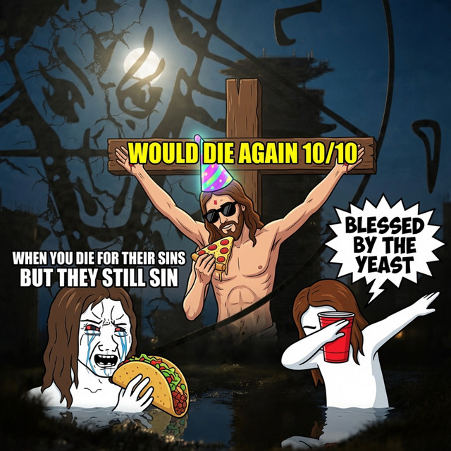 SatanYK EP LXII Talking Blasphemous Jesus Memes With Born Again Christian Guest Sally Peters.