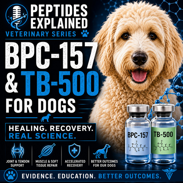 BPC-157 & TB-500 for Dogs: Healing, Recovery & the Science | Veterinary Series Ep. 1 - Peptides Explained