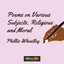 Poems on Various Subjects, Religious and Moral cover