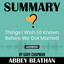 Summary of Things I Wish I'd Known Before We Got Married by Gary Chapman cover