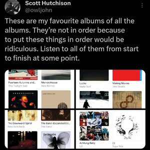 Scott's Favourite Albums of All The Albums - playlist by bc | Spotify