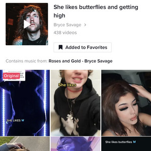 She likes butterflies 🦋 and getting high (Tik Tok Viral Sound