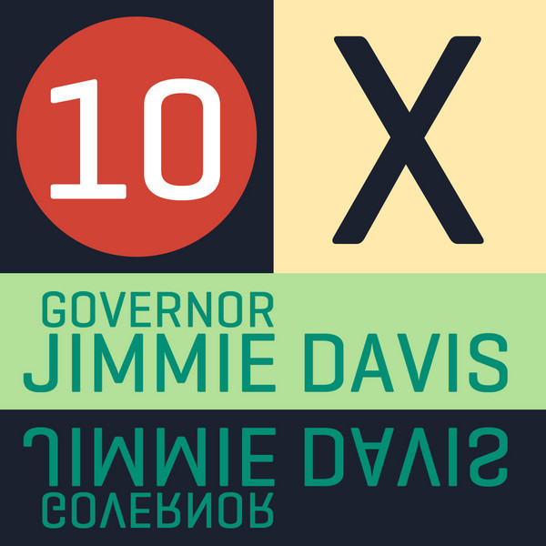 10 X Governor Jimmie Davis-ep cover