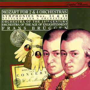 Mozart / Symphonies Nos. 34, 40 / Notturno cover