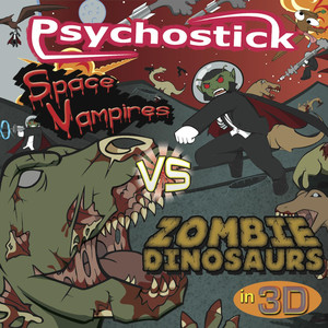 Space Vampires vs Zombie Dinosaurs in 3D cover