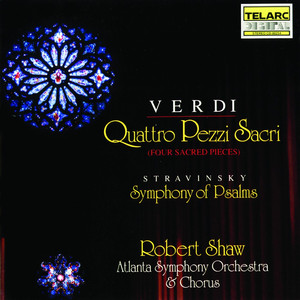 Verdi: Four Sacred Pieces & Stravinsky: Symphony Of Psalms album
